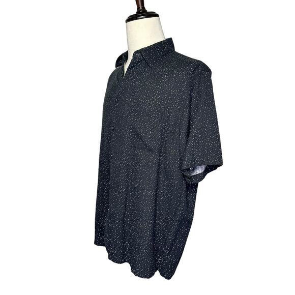 Vintage Silk | Men | Dark Sprinkle Confetti Relaxed Button Up Shirt | Large - Picture 4 of 10